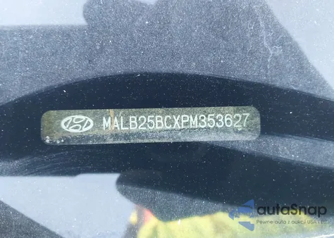 2023 Hyundai Grand I10 z USA, uszkodzony, nr VIN MALB25BCXPM353627